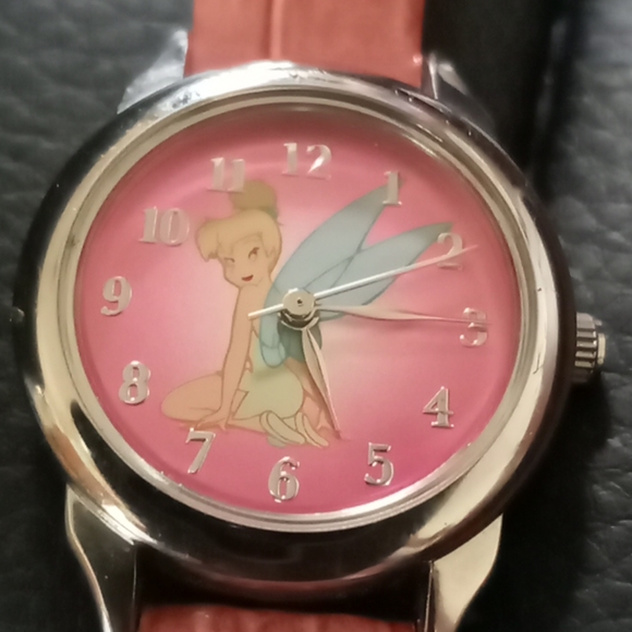 Disney Other - 💕Tinker Bell Genuine Leather Watch